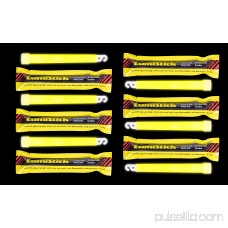 Lumistick 12 Industrial Strength Emergency SafetyStick Glow Sticks - 6 High Intensity 12 Hour Duration Chem Lights - Yellow